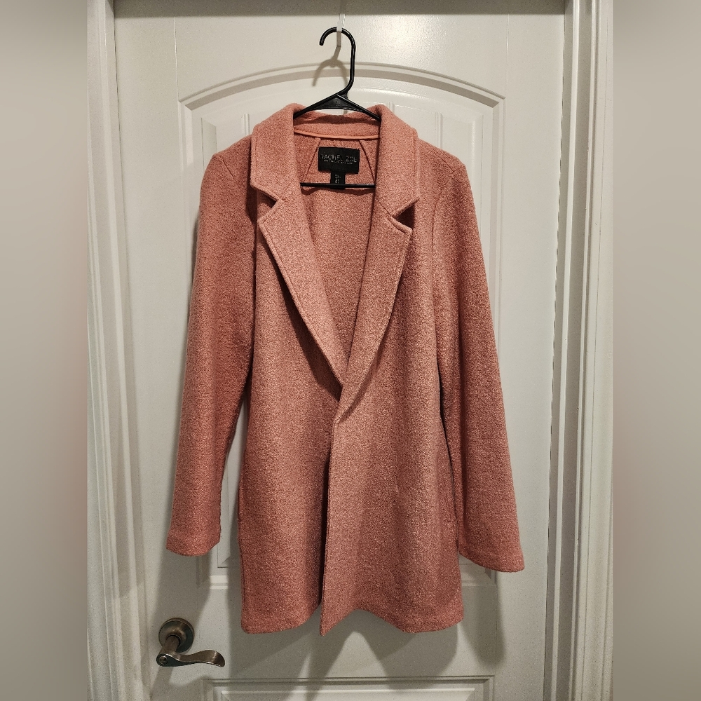 Rachel Zoe Pink Wool Car Coat